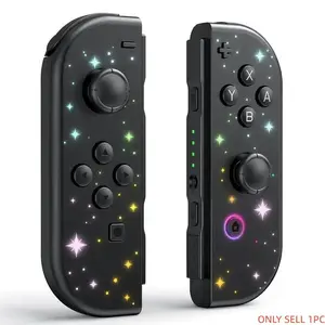 Wireless Controller Compatible with Switch Lite Oled, Dual Vibration Function Replacement Gamepad, Cool Wake-Up Switch Accessory