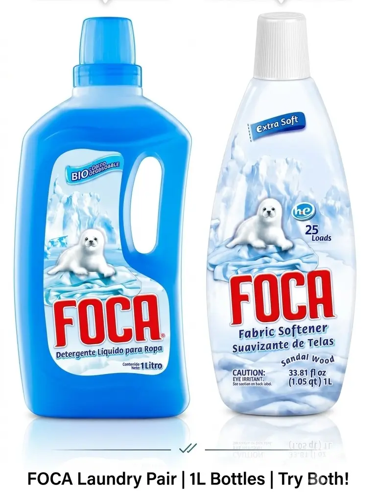 Baby Laundry Care Bundle - 1L Laundry Detergent + 1L Fabric Softener Combo