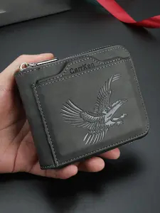 Men's Vintage Eagle Embossed Zipper Short Wallet, Stylish Wallet, Casual Multi Card Slot Card Holder, Fashionable Wallet for Daily Use, Zipper Wallet Design, Durable Wallet, Vintage Style Wallet, Vintage Wallets