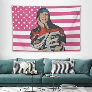 Tapestry Billies Foot Decorative Eilish Flag Tapestry Wall Tapestry With Art Home Decorations For Living Room Bedroom Dorm Decor father's day gifts,gifts boyfriend,gifts for girl adults,gifts under 100 dollars,boys room decor y2k room decor
