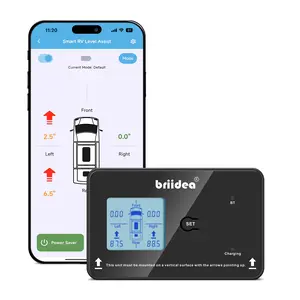 Briidea Wireless RV Auto Leveling System - Motorhome Auto Accessories with Bluetooth App Control, Backlight, 5 Preset Modes, Dual Power, Easy DIY Installation for Motorhomes, 5th Wheels