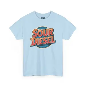 Sour Diesel - Unique Cannabis Strain Graphic T-Shirt - 100% US Cotton, Unisex, Multiple Colors & Sizes