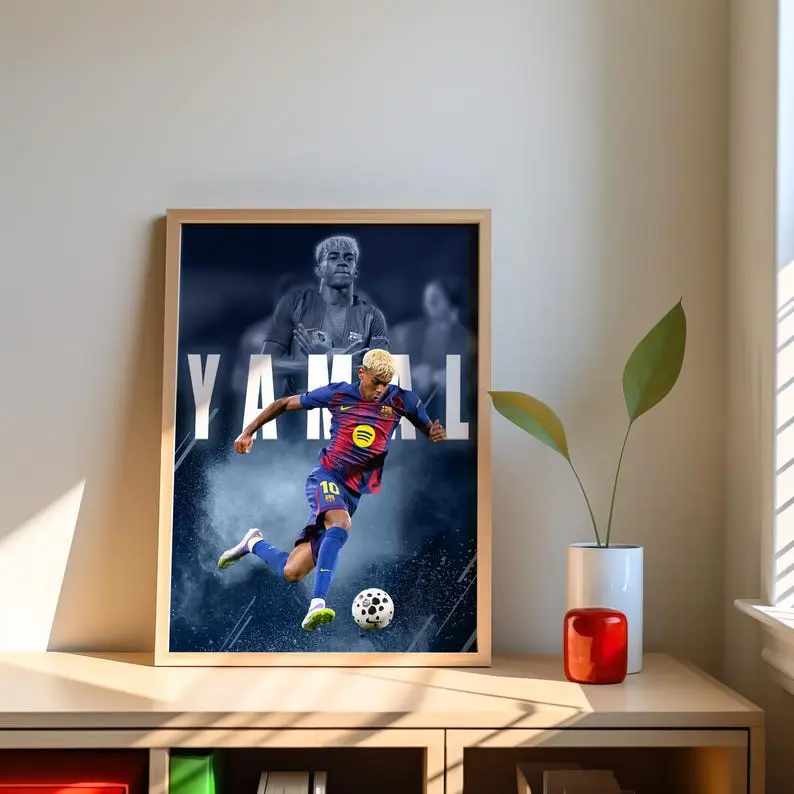 Lamine Yamal Poster, Soccer Legend Poster