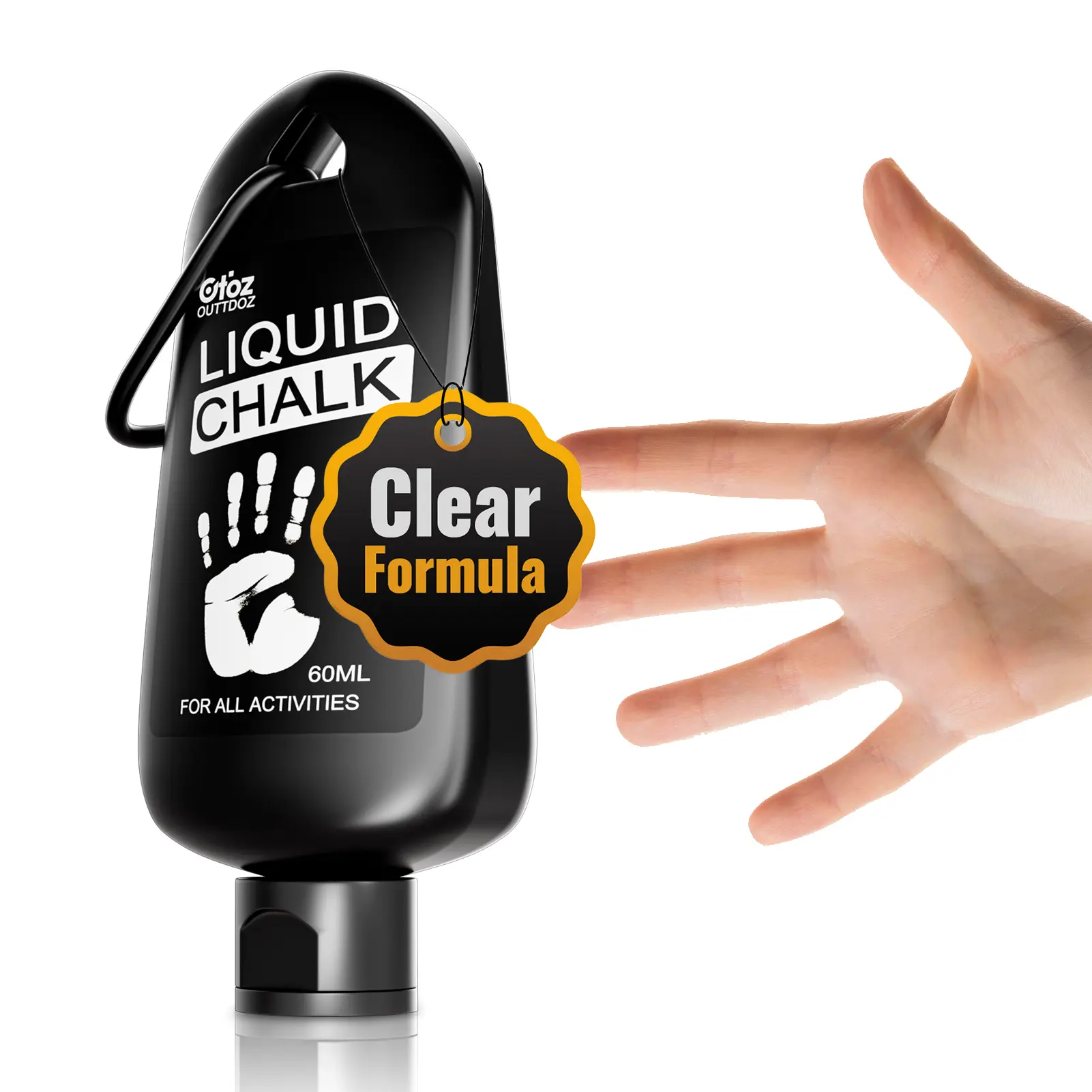 Clear Liquid Chalk for Yoga – Thick Grip Formula for Hands & Feet – Anti-Slip Support for Yoga Mat Practice – No Residue, Fast-Drying, Transparent