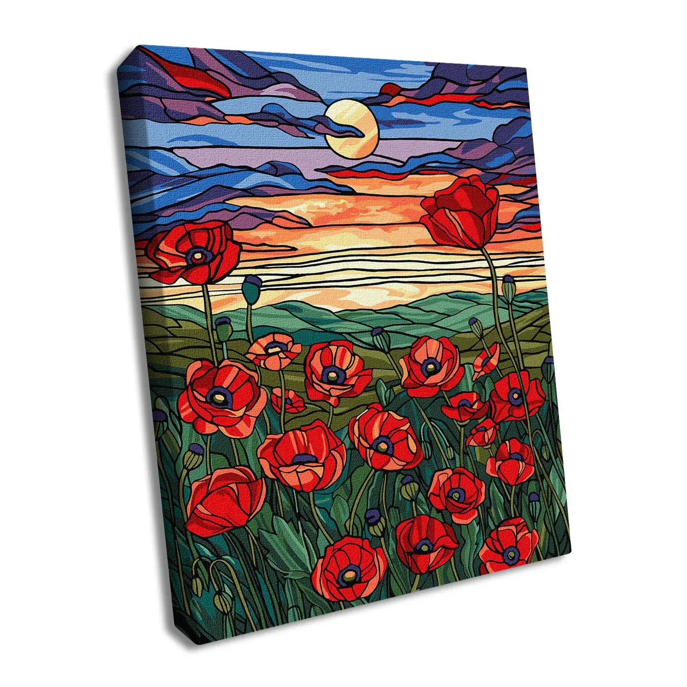 The Beauty of Poppies Painting by Numbers Kit by Ideyka KHO5131