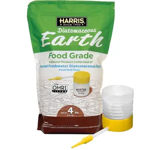 Diatomaceous Earth Food Grade, 4lb with Powder Duster Included in The Bag