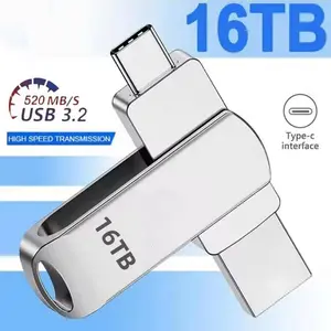 USB 3.2 Flash Drive 16TB High-Speed Transfer Pen Drive 2TB Large Capacity Waterproof Storage Devices 2025 New