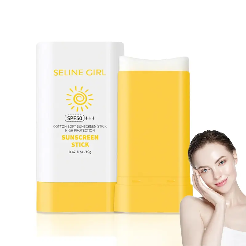 Matte Finish Sunscreen Stick SPF50+ PA+++, 19g Portable Body Sunscreen, Sweat-Resistant, Fragrance-Free, No White Cast Sun Protection for Beauty & Personal Care