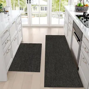 Woven Texture Printed Rug, Farmhouse Kitchen Rug, Kitchen Area Carpet Set, Soft Non-Slip Indoor Mats for Living Room Bedroom Bathroom, Kitchen Floor Mat