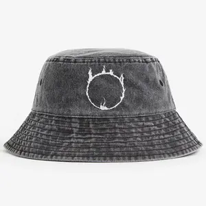 Video Games Unisex Street Vintage Bucket Hat Men Women Gift Retro Denim Fabric Washed Design Casual Outdoor Fashion Iconic Daily Wear Hat