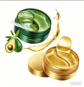 Avocado Eye Mask 60 piece Eye Brightening Patch is suitable for dark circles and puffiness, moisturizing and nourishing eye care facial mask, reducing wrinkles, relieving stress and improving dry eye skin Mother's Day gift