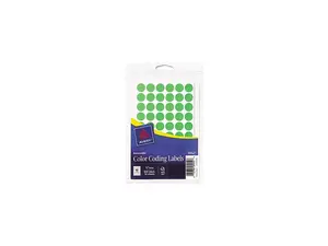 Avery 05052 Removable Self-Adhesive Color-Coding Labels, 1/2in dia, Neon Green, 840/Pack Avery 05052 Removable Self-Adhesive Color-Coding Labels, 1/2in dia, Neon Green, 840/Pack