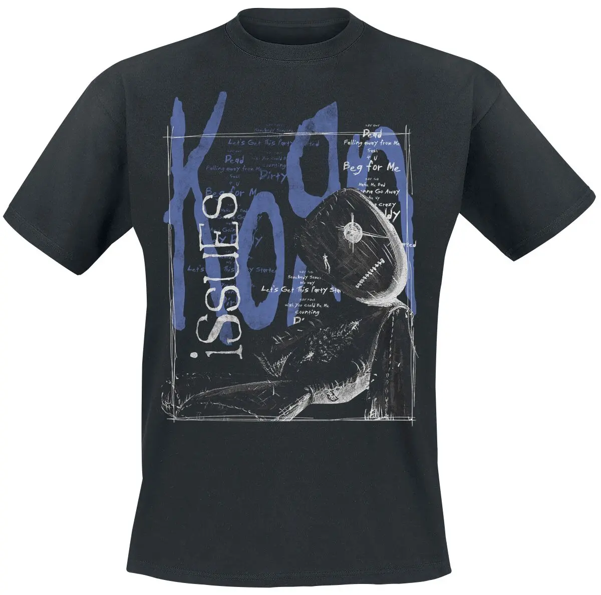 Korn Issues Tracklist in a Box T-Shirt