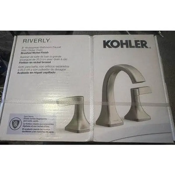 Kohler Riverly 8” Widespread Bathroom Faucet Brushed Nickel BN