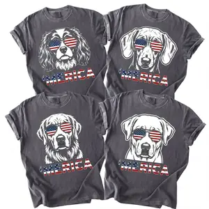 Comfort Colors 50+ Dog Funny 4th of July Shirt, Merica Golden Retriever Shirt, 4th of July Australian Shepherd Dog Shirt, Black Labrador Mom Gift, Patriotic Dog Tee