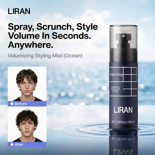 LIRAN Volumizing Styling Mist - Hair Care Products, Lightweight Texturizing Product, Fluffy Matte Finish, Instant Lift, Natural Waves, Long-Lasting Hold, Invisible Volume Boost, Ocean Scent, 100 ml
