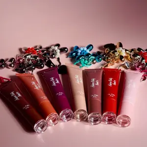 Lip Butter Balm with random ballon charm Hydrating High Shine Serum for Deeply Hydrating and Repairing Dry Skin with Keychain