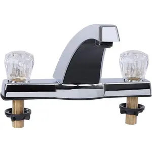 Empire Faucets Mobile Home 8" Deck Mounted Garden Tub Filler with Clear Handles J30-E