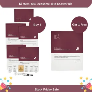【Buy 5 Get 1 Free】KI Stem-Cell Exosome Booster Kit 6-in-1 Value Set - Anti-Aging & Brightening Ampoule Set with Exosome Solution & Syringe for Radiant Skin hydrate serum Skincare Set Serum Essence Soothing Serum Firm & Lift Serum