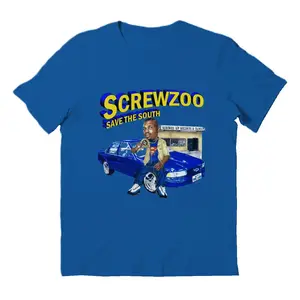 DJ Screw T-Shirt One Side Print, Comfort Cotton, Short Sleeve Crew Neck