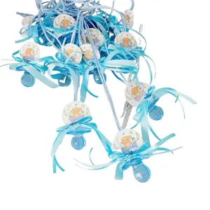 Baby bear acrylic pacifier neckless for baby shower games