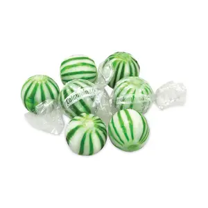 Dad's Spearmint Jumbo Mints - 2 Pound Bag - Bulk Jumbo Mint Mints - Individually Wrapped Candies Sour Bonbon Snacks Sour Sweet Fruity