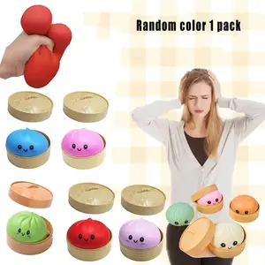 Expressive Dumpling Toy, Soft Tpr Material, Stress Relief, Fun, Random Style, Perfect Gift for Valentine's Day and Easter, Suitable for Adults