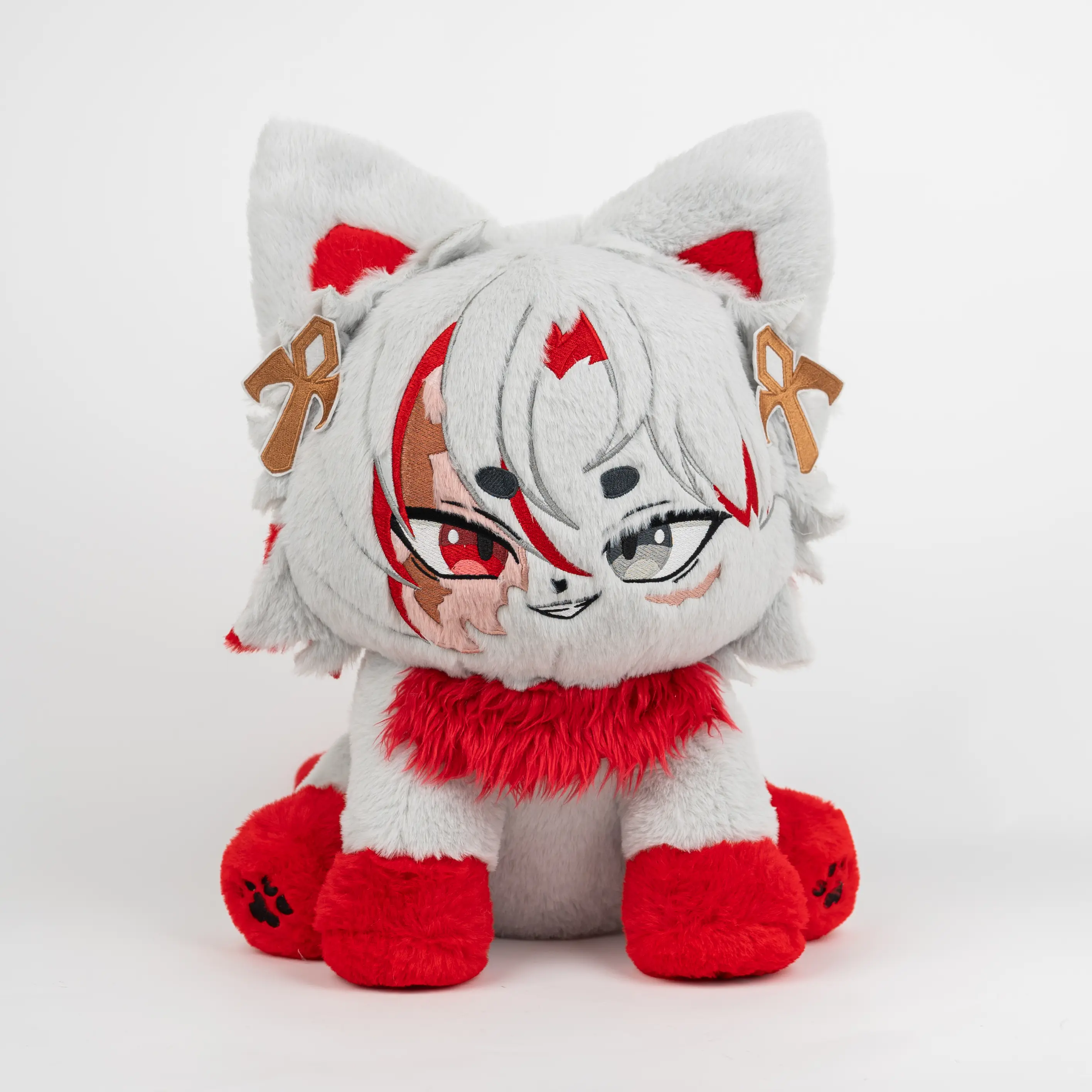 【CLEARANCE】Plushshop 17in Scameow Plushie - Huggable Cute Stuffed Toys, Cute Collectibles, Cartoon Character Shaped Stuffed Toys, Chibi Anime Mascot, Kids' Gift, House Decoration, Cartoon Stuffed Toys