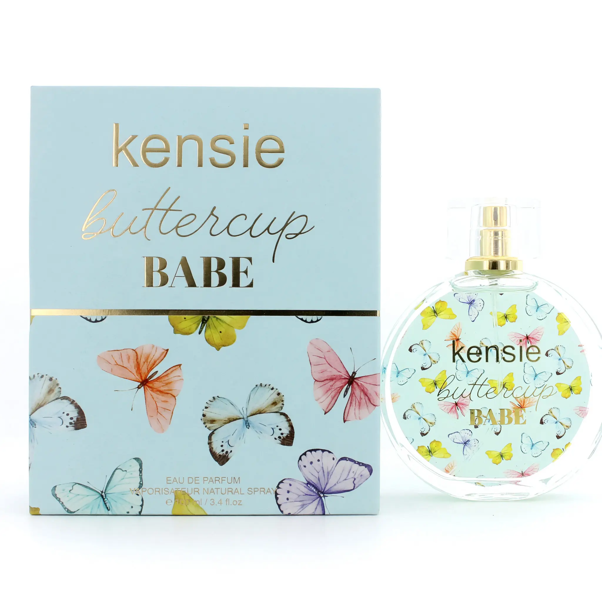 Kensie Buttercup Babe Eau de Parfum, a Bright Floral Woods Scent for Warm Beauty and Confidence, Spray for Women, 3.4 fl oz, Bright Sweet Afternoons, Edp, Signature Scent