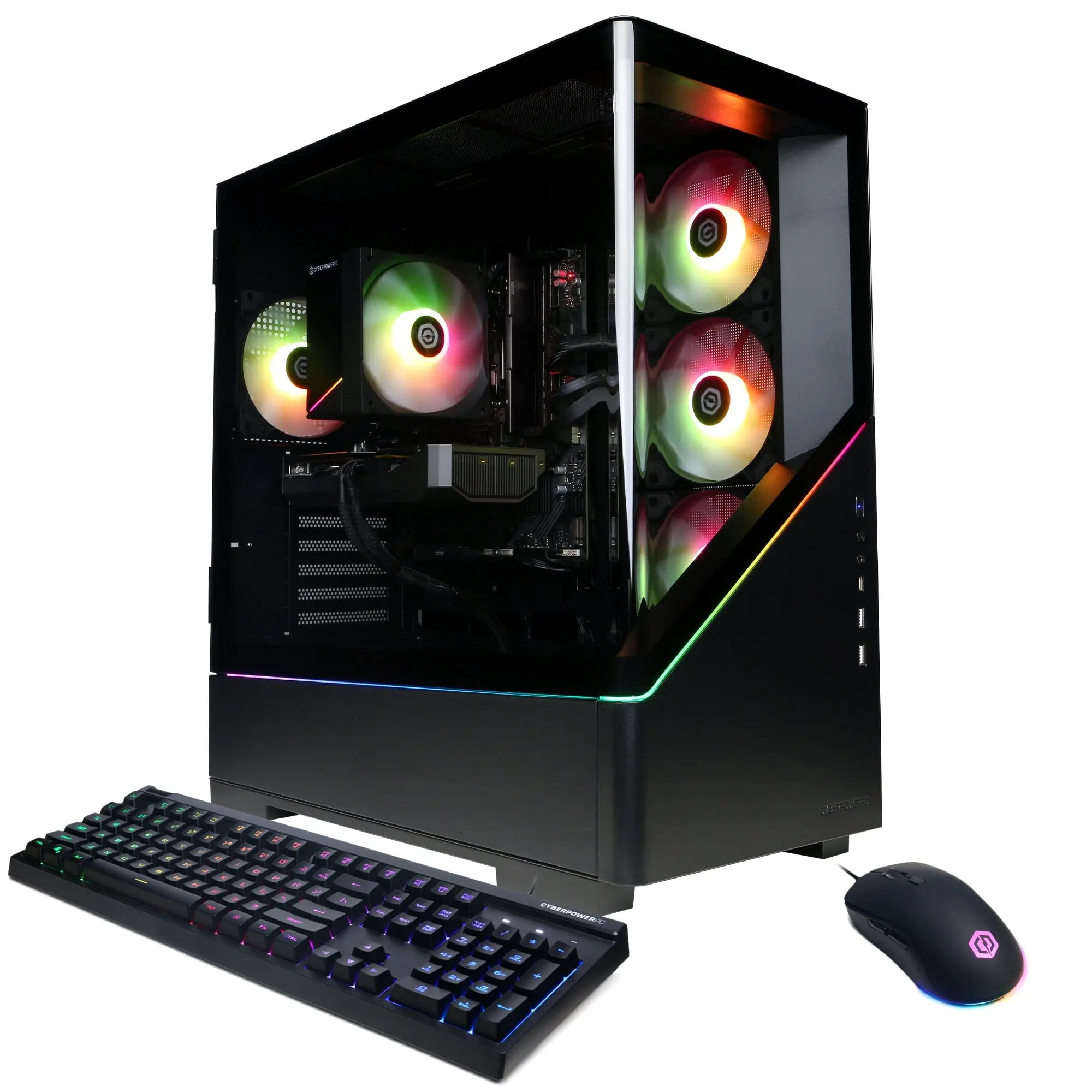 CyberPowerPC Gamer Master Prebuilt Gaming PC - AMD Ryzen 5 Processor, NVIDIA RTX 5060 Graphics Card, 1TB Storage, WiFi 6, Bluetooth, Steel/Glass Tempered Glass Case, Keyboard/Mouse Included Desktop GamingPC, Pc Gaming Computer