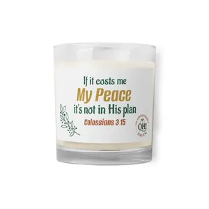 “My Peace” Unscented Soy Candle