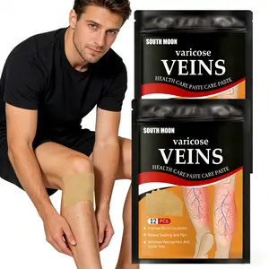 Vein Care Patch for Legs 12PCS/Box, Gentle Skin Care for Calf Discomfort Relief, Improve Heavy Tired Legs, Soothe Vein Issues, Long Lasting Comfort, Easy to Use Daily Health Care Patch for Women & Men, Pain Patches, Apply Daily Blue Black