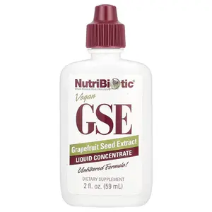 NutriBiotic GSE Grapefruit Seed Extract Liquid Concentrate 2 oz Supplement with Bioflavonoids & Polyphenols for Immune & Gut Health Support - Healthcare