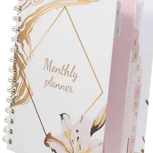 Spiral Monthly Weekly Planner Agenda Organizer A5