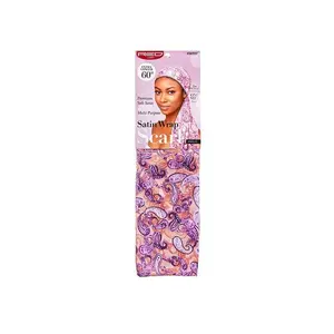 Red by Kiss Satin Head Scarf, Extra-Long 60" Scarf Head Wrap (HSFP)