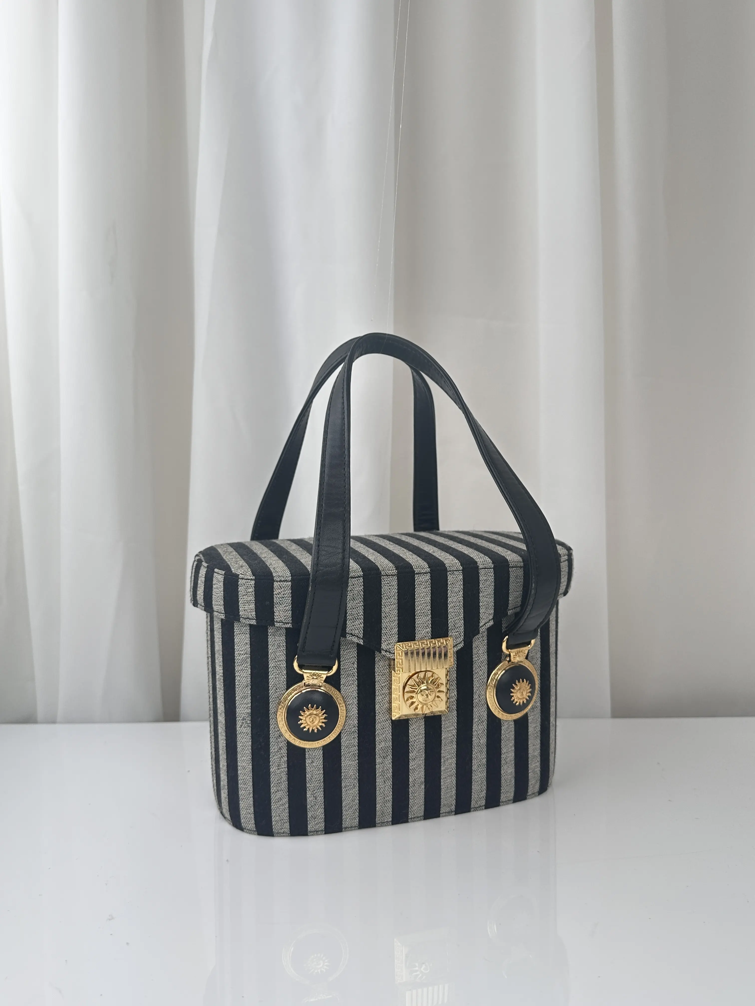 Pre-owned VERSACE an shown Tote Bags handbag, cotton MR14052026B304