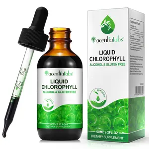 Acentiallabs Liquid Chlorophyll | ,chlorophyll drops,detox drink,skin glow,Digestive & Gut Health Support | Natural Detox & Energy | Rich, Non-Watered Formula | Vegan