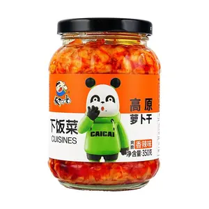 FSG Crispy Spicy Pickled Radish - Authentic Sichuan Flavor, 350g, Perfect for Rice, Noodles, and Congee