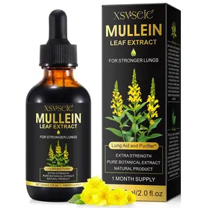 60ml Mullein Leaf Extract, comes with a graduated dropper for easy and convenient use; suitable for both men and women
