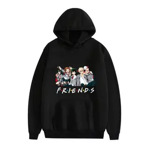 Anime Hoodie MHA Friends Printed Hooded Sweatshirt Pullover Deku Cosplay Jacket Coat for Women Men Sweatshirt Tracksuit Gift for Children Youth Adult Family And Friends Birthday Anniversary Holiday Christmas Halloween Housewarmings Various