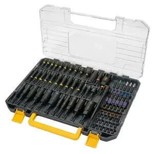 80PSC Magnetic Impact Nut Driver Set - Metric & SAE with Socket Adapters, Wing Nut Driver, Bit Holder, Universal Sockets, Quick Release Extension, Power Bits, 1/4'' Quick Change, Storage Box