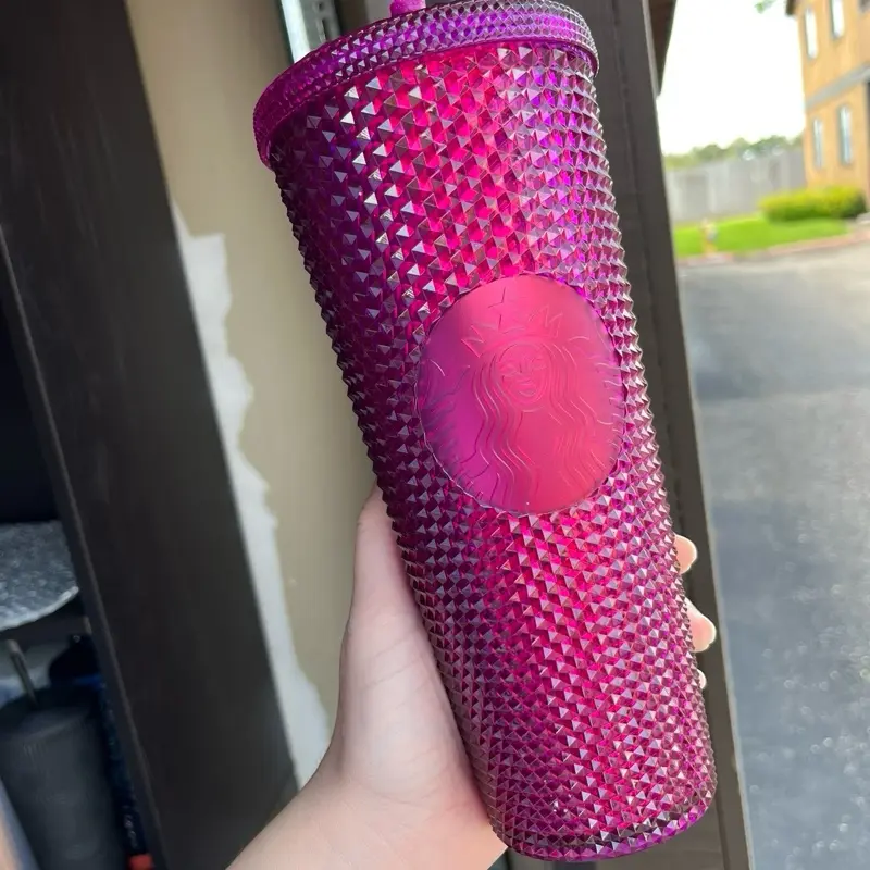Starbucks New Holiday Berry Bling USA Studded Venti 24oz Tumbler