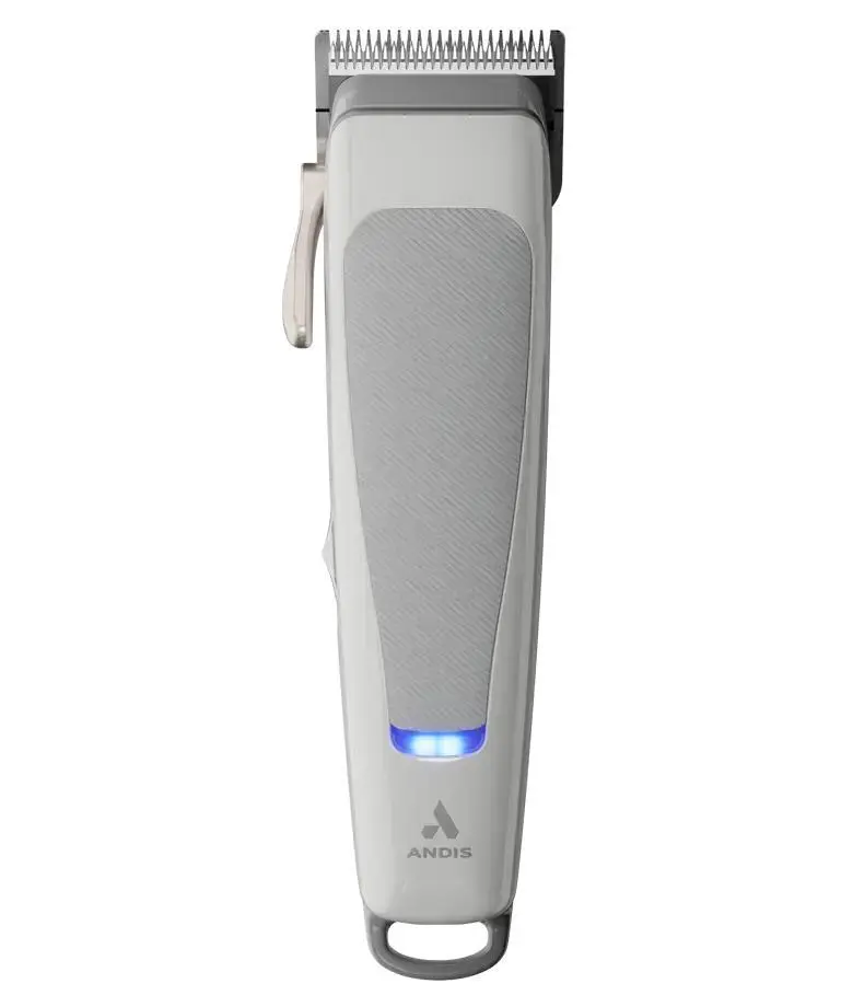 Andis reVITE Stainless Steel Cordless Hair Clipper - Adjustable, Battery-Powered, Gray