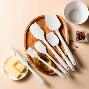 Silicone Spatula Set, 6 Counts/set Non-stick Heat Resistant Spatula Turner Set, Kitchen Baking Tool Set for Cooking Baking Mixing, Nonstick Spatula, Kitchen Tools, Cooking Utensils, Cooking Accessories
