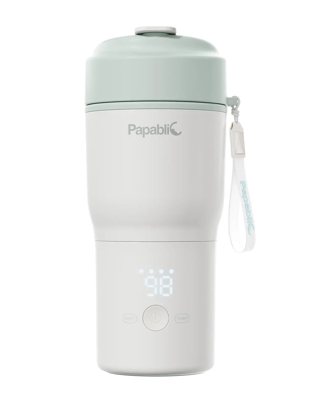 Papablic Portable Bottle Warmer, Cordless Formula Warmer for Travel and Home, Compact and Car-Friendly with 4 Temperature Settings, 85W Fast Heating for Breastmilk and Water, Formula Warmer Baby Bottle Warmers, Coolers & Sterilizers, Milk Baby Bottle Warm