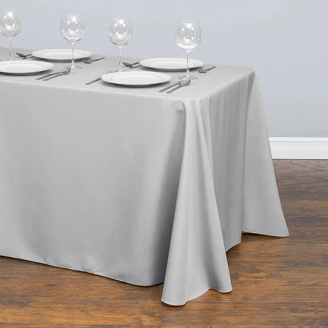 LTC Polyester Rectangle Tablecloth, 90x132 in, Party Decor Design Table Decoration for Household Kitchen Linens