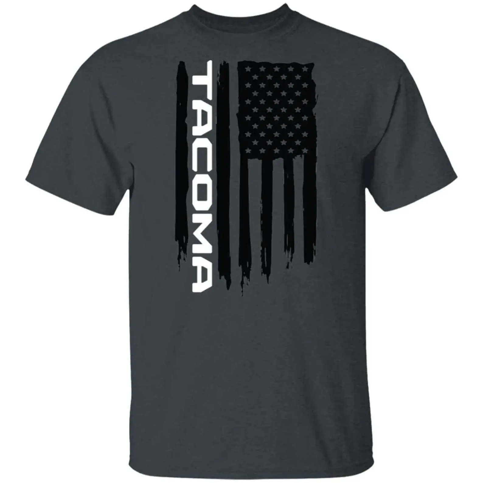 Tacoma American Flag Graphic T-Shirt Sweatshirt Hoodie, Gift for Tacoma Owner, Distressed Truck Tee