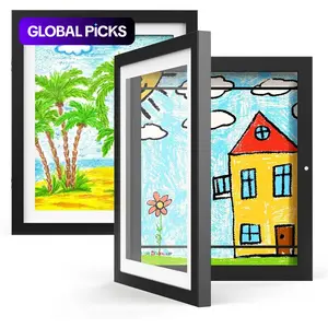 Art Frame, Replaceable Front-Opening Art Display and Storage Frame for Wall, Wall Gallery Frames, Home Decor Photo Frame for Living Room and Bedroom