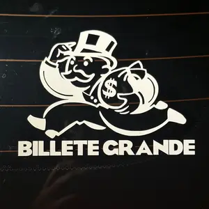 Monopoly Man BILLETE GRANDE Decal, Money/cash decal sticker, money chaser motivational car/truck decal large bill decal sticker premium vinyl