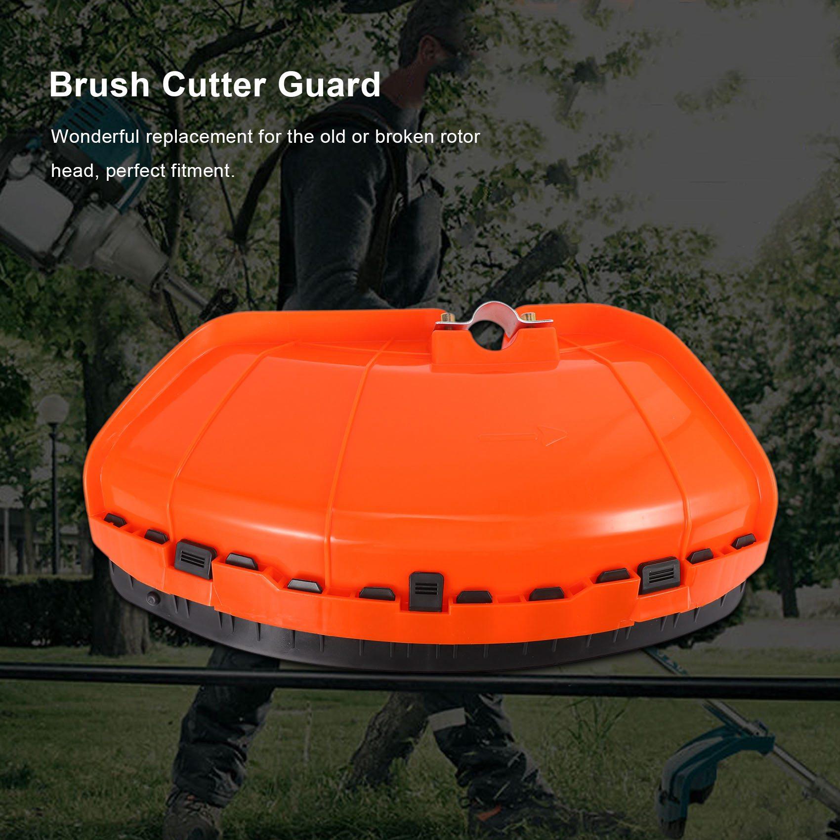 Universal Brush Cutter Shield Lawn Mower Guard Lightweight Plastic Grass Trimmer Blade Protector Cover For 26mm/28mm